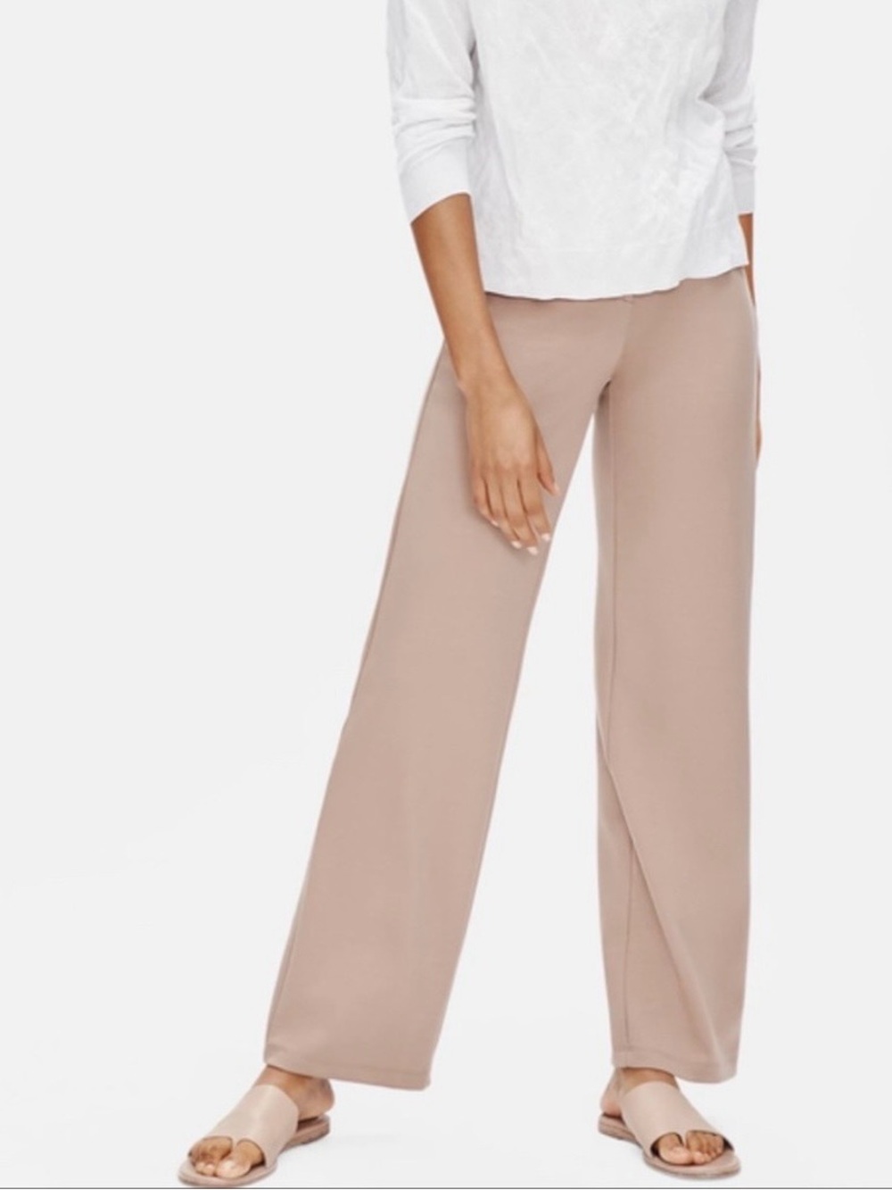 Eileen Fisher Flex Tencel Ponte Pants | Tan
